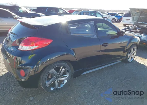 2015 Hyundai Veloster Turbo z USA, uszkodzony, nr VIN KMHTC6AE0FU235058